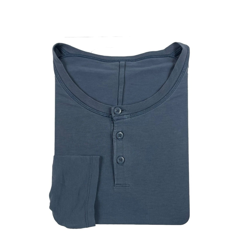 Lululemon Blue Lightweight Stretch Performance Mens L/S Henley Size XL